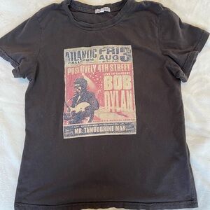 Vintage Bob Dylan Positively 4th Street Lucky Brand Band Retro Rock T-Shirt boho